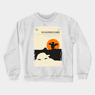 The Galápagos Islands Vintage Minimal Travel Poster Crewneck Sweatshirt